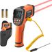 Vevor Infraroodthermometer -30℃~1200℃, Digitale Ir-Temperatuurmeter met Lcd-Verlichting, Type K-Thermocouple en Dubbele Laser, Contactloze Temperatuurmeter voor De Kookindustrie (Niet voor Menselijk Gebruik)