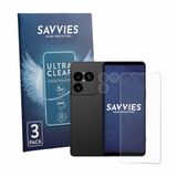 Savvies Screenprotector voor Sony Xperia 1 VIII (Voor+Camera) - Folie Beschermfolie transparant 6 Stuks