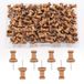 AIEX 100st Hout Push Pins Kaartkopspijkers Markeringspennen Kaartduimkopspijkers Met Stalen Punt Voor Kurk Prikbord Ambachtelijke Projecten