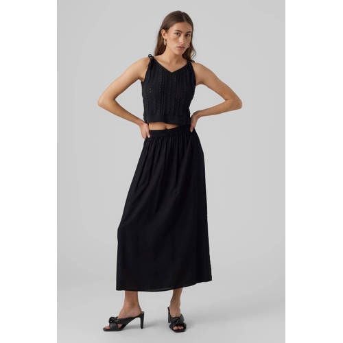 VERO MODA VMBUMPY Midi Skirt - Black