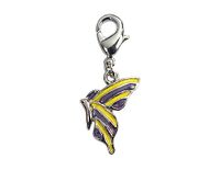 INNSPIRO NICE CHARMS Metalen hanger vlinder geel en paars met karabijnhaak 15x18mm 25u, 13x19mm., Metaal, Geen edelsteen
