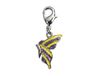 INNSPIRO NICE CHARMS Metalen hanger vlinder geel en paars met karabijnhaak 15x18mm 25u, 13x19mm., Metaal, Geen edelsteen