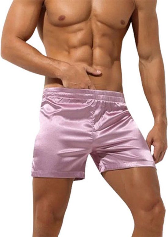 Satijnen Boxershort Flamenco - Roze - Heren - L/XL