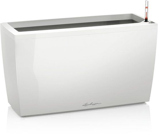 LECHUZA CARARO PREMIUM Plantenbak - wit hoogglans - 75x30x42.5cm