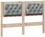 vidaXL Hoofdbord Anders Bruin et Gris Clair 135 cm Pin Massif