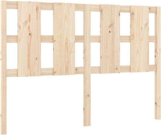vidaXL Hoofdbord 140,5x4x100 cm Massief Grenenhout