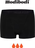 Modibodi Menstruatie Ondergoed Super Absorberend Lekvrij Tiener Hipster Boyshort Zwart Y10-12