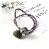 Mjwlgs Hart 10 Paardenstaart Haarbanden Twist Elastisch Touw Elastieken Mat Cube Hart Hanger Hoofdband Koreaanse Creatieve Mode Haar Stropdassen Vrouwen Meisjes Haaraccessoires