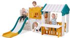 Vevor Buitenspeelhuis, Buitentuinhuisje (Glijbaan/Basketbal/Telescoop/Stuurwiel/Kruiptunnel/Uitverkoopvenster) Kinderspeelhuis voor Peuters Vanaf 1 Jaar, Kinderhuis van HDPE-kunststof