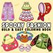 Spooky Fashion: Bold and Easy Coloring Book for Adults, Teens, and Seniors with Simple and Spooky Clothing Designs for Relaxation