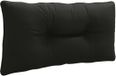 vidaXL Coussin de dossier PUTTEN 100% Polyester Noir 80 x 40 x 10 cm