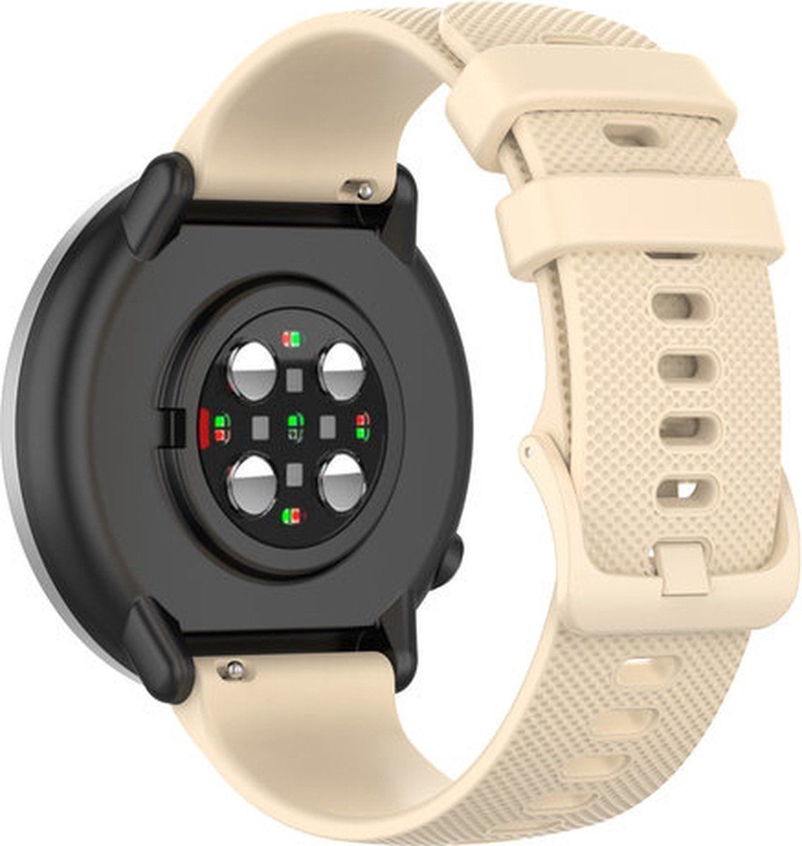 Strap-it Siliconen bandje 20mm - beige