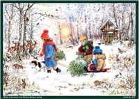 Adventskalender GPSR Kontakt A4 Adventskalender Sneeuw vreugde in het Bos