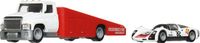 Hot Wheels HRV47 Carry On Truck & 1966 Porsche 906 Carrera 6 nr 66 Rood, Wit