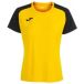 Joma Sportshirt Dames Academy IV Geel/Zwart L Polyester Korte mouw