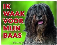 Schapendoes Waakbord - Ik waak voor mijn baas - Groen