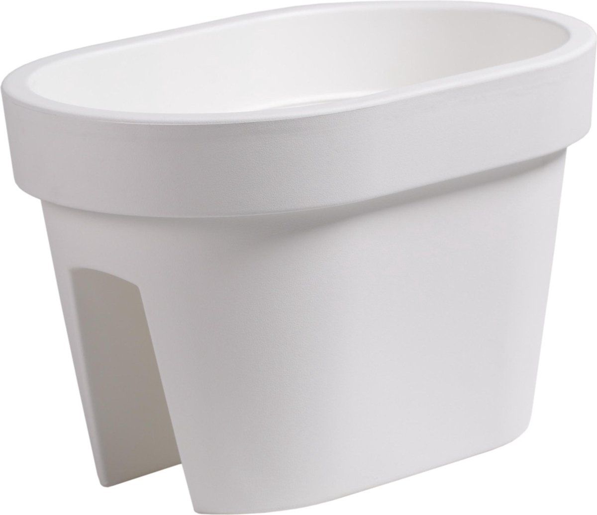 Prosperplast Lofly Railing Balkonbak - 27x40x25cm - Wit