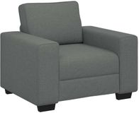 vidaXL Fauteuil Stof Donkergrijs 100x77x82 cm