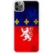 Lyon Drapeau Bedrukt siliconen hoesje compatibel met iPhone 11 Pro Max