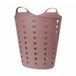 Excellent Houseware Panier à linge flexible - vieux rose - 60 litres - plastique - 47 x 50 cm