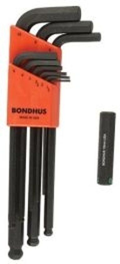 Bondhus Inbussleutelset Lang Kogelkop 9-delig