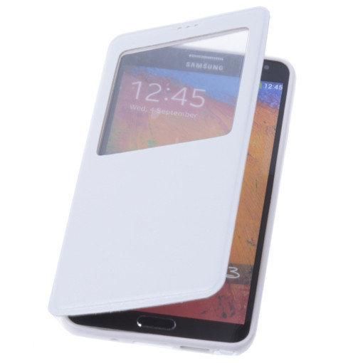 Best Cases View Case Wit Samsung Galaxy Note 3 TPU Bookcover Hoesje