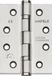 Häfele Charni ère de porte inox (304) mat 114x102x3 mm