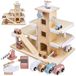 Garage de jeu en bois garage automobile - 3 niveaux - design scandinave