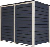 Merkloos / Sans marque Wan GmbH Vuilcontainerbekleding - Afvalcontainerkast - Tuin Opbergen - Voorgemonteerd Design - 240 liter - Antraciet