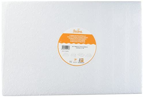 Decora Taarten-dummy - Rechthoekig - STYROPOR - 30x45x7,5cm