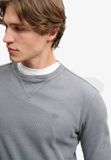 Superdry - Top classique texturé épais - Hommes - S - Coton - Gris zinc lavé