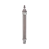 Riegler 11.DM.16040 Ronde cilinder »MI« ISO 6432, dubbele werking. Magneet, zuiger Ø 16, hub 40, aansluiting M5x0,8, werkdr. 1-10 bar, temp. -20 °C tot 70 °C