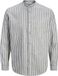 Jack & Jones Casual overhemd Regular Fit Lange Mouw Linnen Gestreept Vetiver XXL