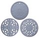 Set de 3 sous-verres en silicone - Résistant à la chaleur et antidérapant, adapté à la cuisine et à la salle à manger