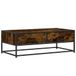 VidaXL Salontafel Gerookt Eiken 100x50x35 cm