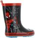 Spiderman - Bottes de pluie enfants de 2 à 8 ans - Bottes en caoutchouc pour enfants - Bottes de pluie pour garçons - Taille 31 - Noir