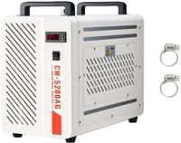 Latios Refroidisseur d'eau industriel - Système de refroidissement d'eau avec compresseur - Capacité de refroidissement 1,6 kW - Réservoir d'eau 7 l - Débit max. 13 l/min