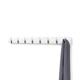 Umbra Flip wandkapstok met 8 Haken, Hout, Wit