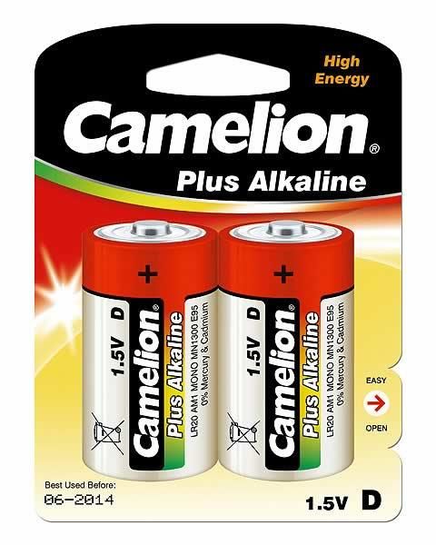 Camelion LR20-BP2 - Huishoudelijke batterijen - 2 stuks