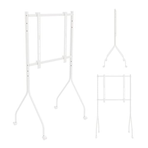 Maclean Brackets Maclean Verrijdbare TV Standaard met Wielen 37-80 Inch VESA 50 kg (wit)