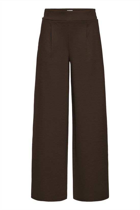 ICHI IHKATE SUS LONG WIDE PA2 Dames Straight leg jeans XS Polyester/Viscose/Elastaan Chocolate Torte
