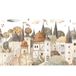 Papier peint intissé - Ville aquarelle - 375x270 cm