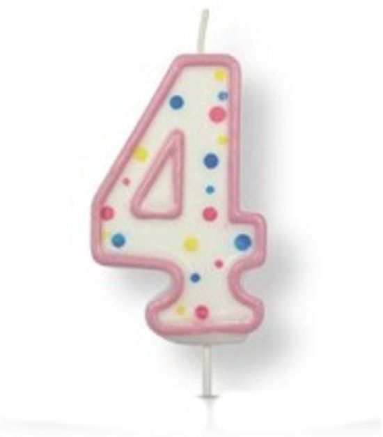PME Cijferkaars #4 roze - 5060281187017