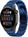 Strap-it Stalen Smartwatch bandje - Blauw - Geschikt voor Huawei Watch 3 / 3 Pro
