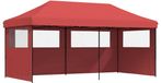 vidaXL Partytent, 292 x 580 x 315 cm, bordeauxrood, Oxford-stof
