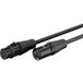 goobay XLR-stekker 3-pins naar XLR-aansluiting, 2 m - symmetrische microfoon- en audiokabel, voor microfoon, mengpaneel, audio-interface, DJ- en studioapparatuur - 80029