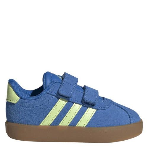 adidas Sportswear VL Court 3.0 suede sneakers kobaltblauw/limegroen