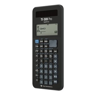 Texas Instruments TI-30X Pro MathPrint Wetenschappelijke Rekenmachine - Zwart
