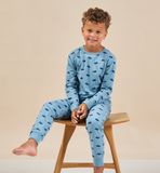Little Label tom pyjama jongens groen blauw auto 122/128