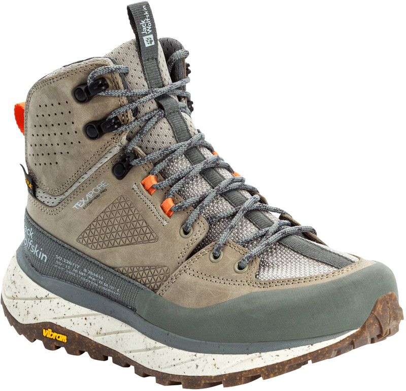 Jack Wolfskin Terraquest Texapore Mid Women's Hiking Shoes - Green - EU 39.5